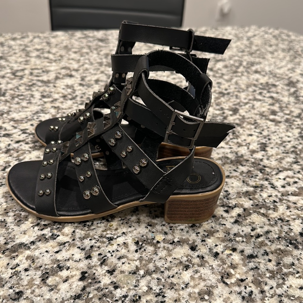 Olivia miller girl . Stud Gladiator sandals. Size 11. Used.